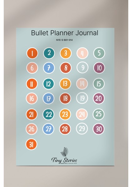 Bullet Journal Sticker Seti - 6 Sayfa / Ajanda, Scrapbook, Journal fırsatları