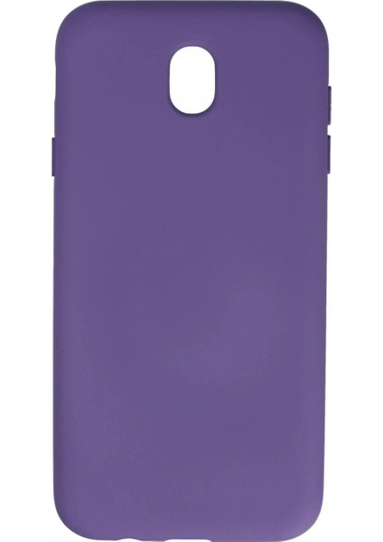 Samsung Galaxy J7 Pro / J730 Kılıf Nano Içi Kadife Silikon - Mor (K95)
