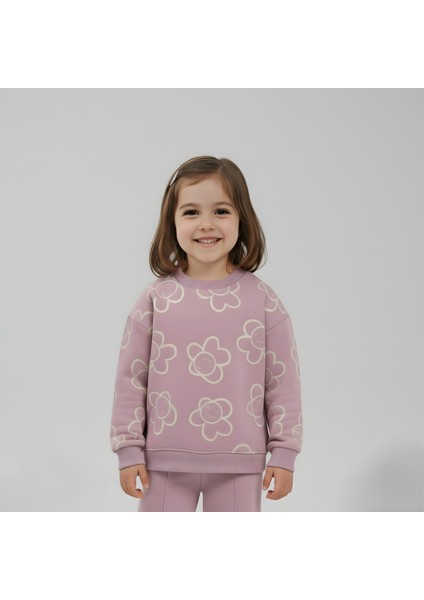 Kız Çocuk Papatya Baskılı Takım modelleri