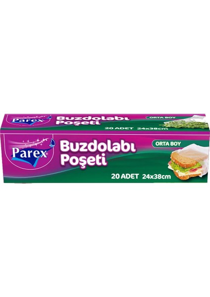 Buzdolabı Poşeti 20-Li Orta 4 Adet