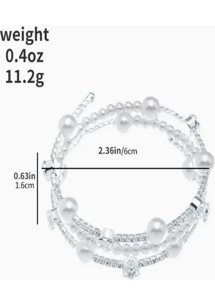 Çok Sıralı Inci Taşlı Bilezik modelleri