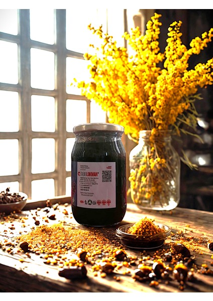 Ballı Ginsenkli Arı Sütlü Polenli Macun - Enerji & Solunum & Bağışıklık & Sindirim