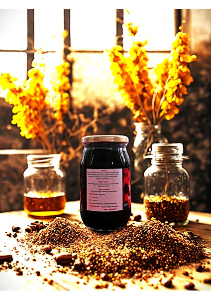 Ballı Ginsenkli Arı Sütlü Polenli Macun - Enerji & Solunum & Bağışıklık & Sindirim