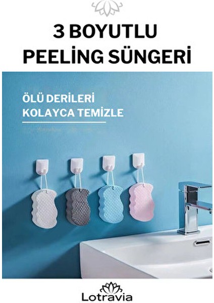 Banyo Vücut Duş Süngeri Sihirli Vücut Ölü Deri Sökücü Vücut Masaj Peeling Süngeri Gri modelleri