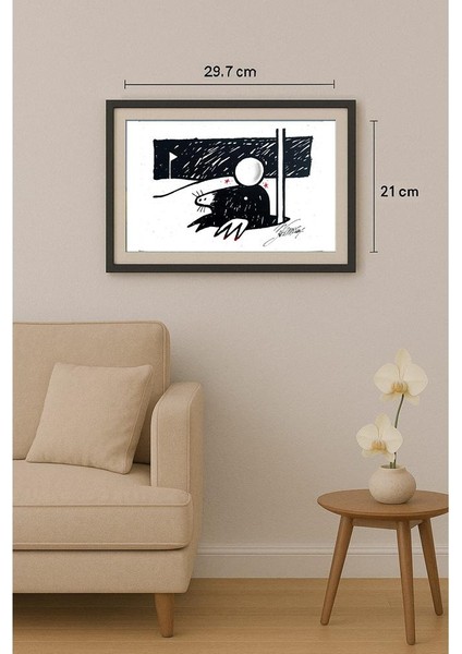 Andrea Bersani 29X21CM Orijinal Karikatür Tablo fiyatları