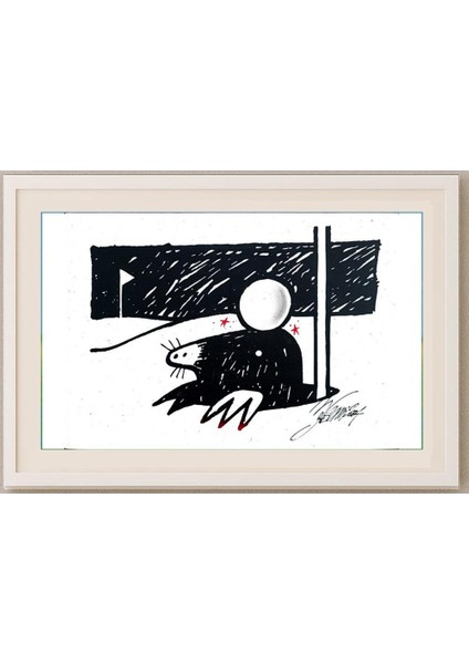 Andrea Bersani 29X21CM Orijinal Karikatür Tablo fırsatları