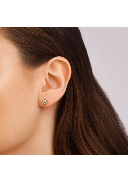 Altın Top Küpe - 14K modelleri