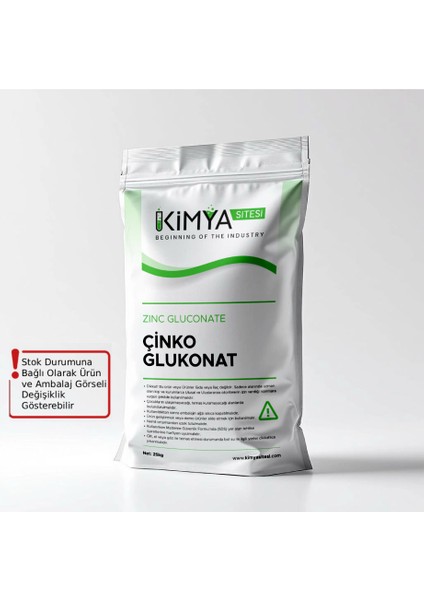 Çinko Glukonat (Zinc Gluconate) - 25KG
