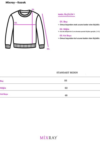 6700 Kadın Dik Yaka Balon Triko Kazak Açık Yeşil