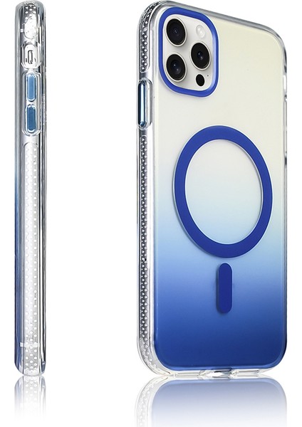 Apple iPhone 16 Pro Uyumlu M-Safe Şarj Özellikli Transparan Renk Geçişli Kılıf fiyatları