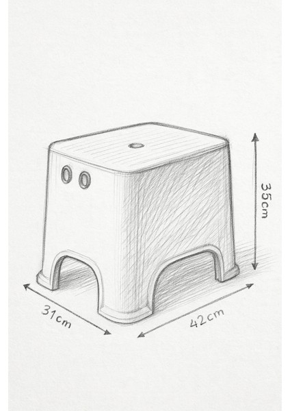 Kaydırmaz Tabanlı Lüx Banyo Taburesi - Pratik Tasarım ve Ekstra Dayanıklı Kaydırmaz Banyo Taburesi indirimleri