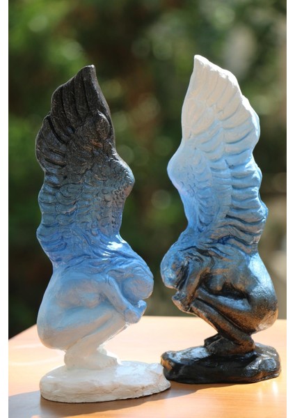 Açık Kanatlı Melek Biblo - Oturan Melek Heykeli fiyatları