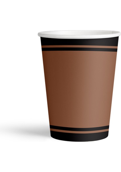 Karton Bardak 8oz 8li Retro Acıbadem