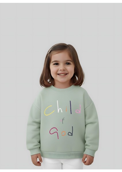 Kız Çocuk Baskılı Sweatshirt