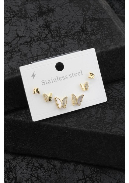 Çelik Altılı Küpe