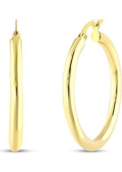 Altın Halka Küpe - 14K