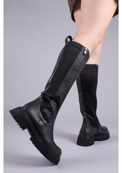 Asten Genişletilebilir Fermuarlı Strech Çizme Siyah fiyatları