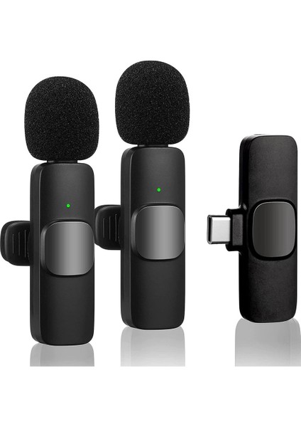 K9 Kablosuz Ikili Yaka Mikrofonu Youtube Tik Tok Vlog fiyatları