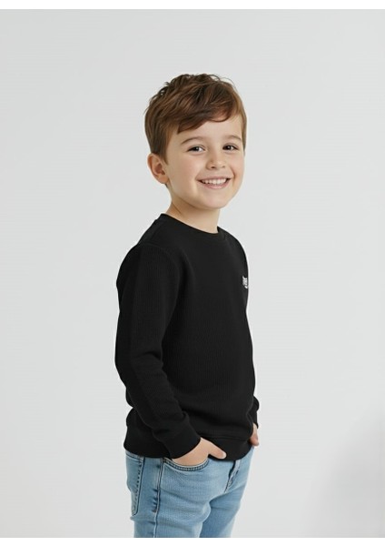 Erkek Çocuk Bisiklet Yaka Sweatshirt modelleri