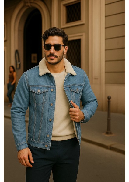 Erkek Kışlık Günlük Içi Kürk Klasik A.mavi Kot Ceket fırsatları