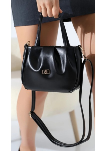 Siyah Kadın Çanta Astarlı Fermuarlı Çapraz Askılı Omuz Çantasi Küçük Boy modelleri