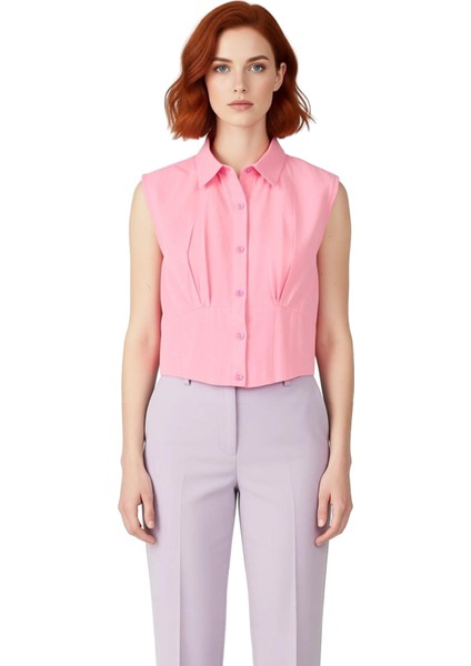 Kadın Crop Kesim Kolsuz Gömlek Modern ve Yaz Konforunu Birleştiriyor Fonksiyonel Dayanıklı fırsatları