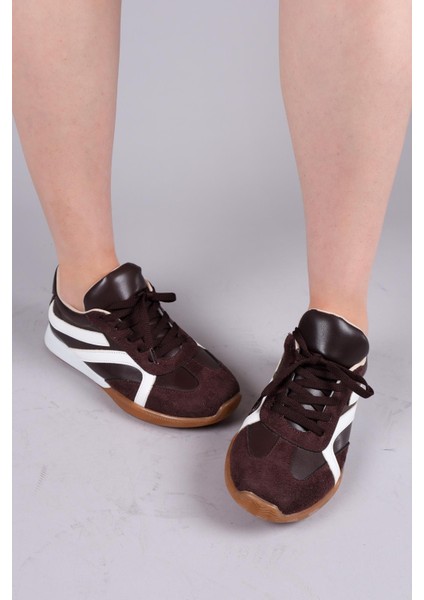 Orsa Cilt Süet Garnili Sneakers Kahverengi fırsatları