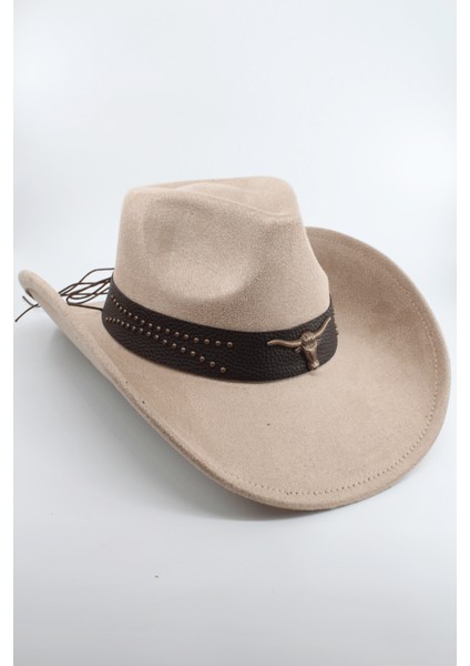 Unisex Kovboy Şapka – Ayarlanabilir Ip Detaylı, Deri Tokalı Western Şapka fiyatları