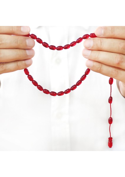 Sistemli Özel Kesim Bayrak Kırmızısı Ateş Kehribar Tesbih fırsatları