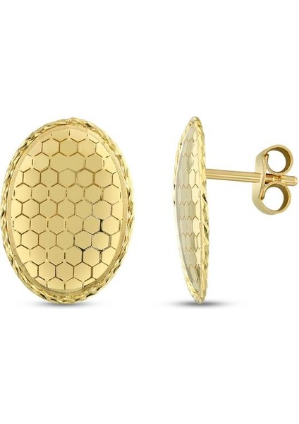 Tasarım Altın Küpe - 14K