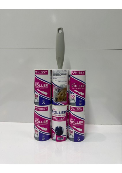 Nıbsy Tüy Toplayıcı Aparat + 6 Yedek Rulo 10CM 60 Yaprak modelleri