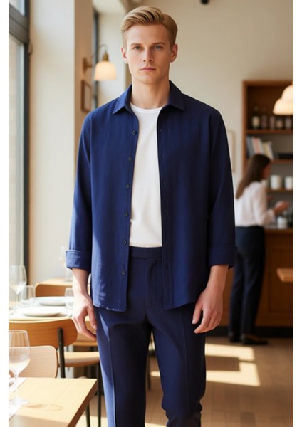 Erkek Dokulu Müslin Gömlek Casual Fit Fonksiyonel Dayanıklı Kaliteli Konforlu Estetik Spor fiyatları