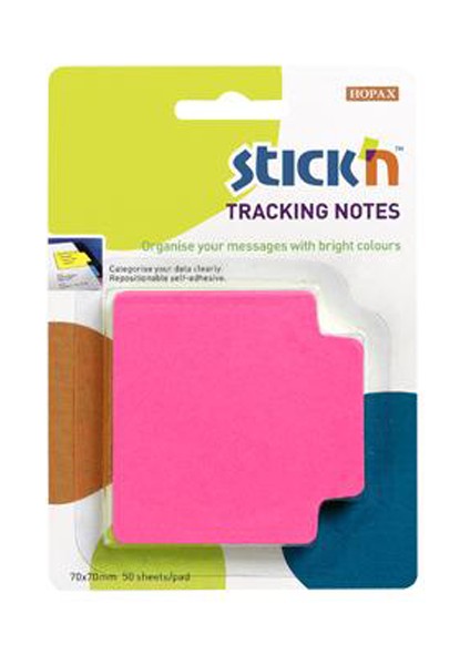Hopax Stıckn Yapışkanlı Not Kağıdı Trackıng 50 Yp 70X70 Fosforlu Pembe 21481