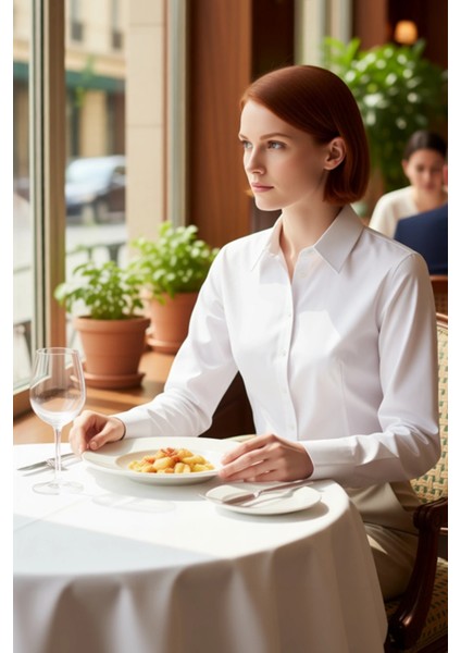 Kadın Klasik Poplin Dokuma Uzun Kollu Gömlek Ofis Günlük Konfor Zarif Tasarım Fonksiyonel Şık fiyatları