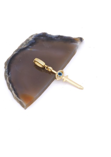 Ajda Charm Çelik Altın Kaplama Kadın Göz MODEL-CHR-119