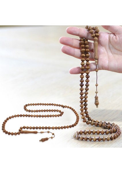 Sistemli Istanbul Kesim Kahverengi 99 Taneli Mango Ağacı Namaz Tesbihi fiyatları