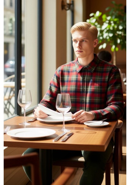 Erkek Regular Fit Ekose Flanel Gömlek Kış Sezonu Rahatlığı ve Fonksiyonel Dayanıklı Modern