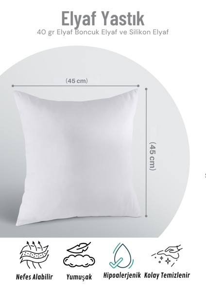 Anti Alerjik Boncuk Elyaf 45X45CM Kırlent Içi fiyatları
