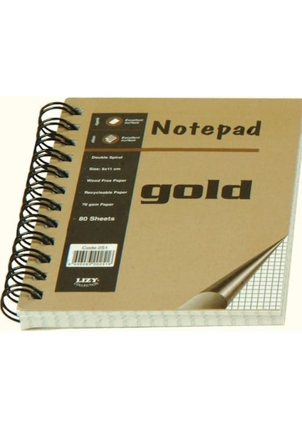 Liz Spiralli Lux Cep Defteri 80 Yp Yan Krl 255HS-6-LI-PKT