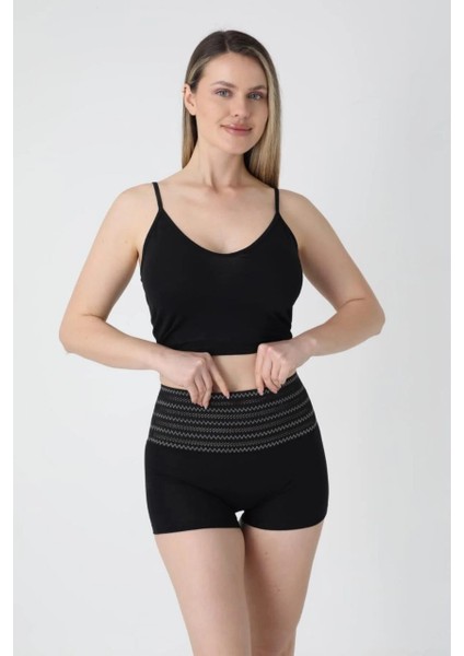 Kadın Yüksek Bel Vücut Şekillendirici ve Toparlayıcı Şort Korse