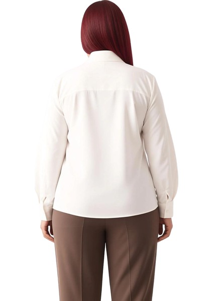 Büyük Beden Kadın Fırfırlı Kalp Gömlek Fonksiyonel Dayanıklı Kaliteli Konforlu Estetik Şık fiyatları