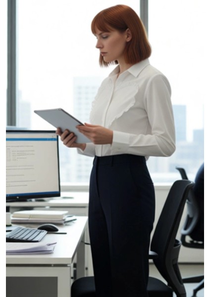 Büyük Beden Kadın Fırfırlı Kalp Gömlek Fonksiyonel Dayanıklı Kaliteli Konforlu Estetik Şık fırsatları