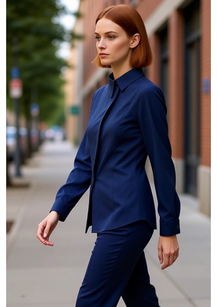 Kadın Fitted Dokuma Gömlek Asimetrik Detaylı Fonksiyonel Dayanıklı Kaliteli Konforlu Rahat indirimleri