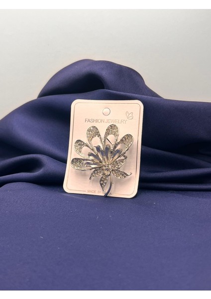 Zirkon Taşlı Broş Yaka Iğnesi