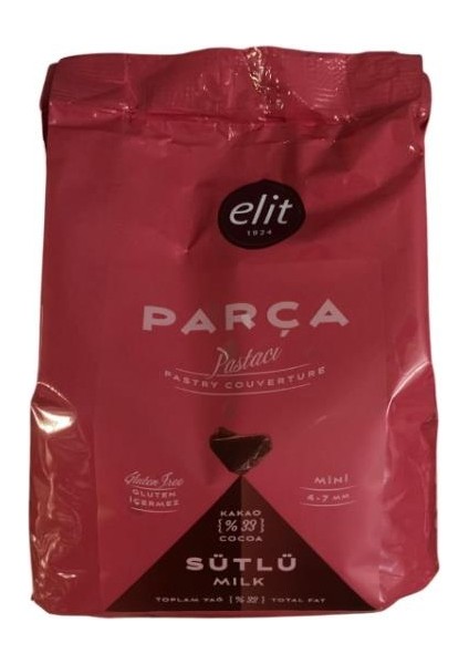 Pastacı Sütlü Parça Çikolata 1 kg (Glutensiz)