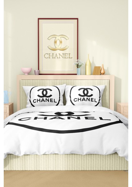 Nevresim Takımı Çift Kişilik Pamuklu Saten Kumaş 6 Parça 3D Dijital Baskı Duvet Cover Set Model No: fiyatları