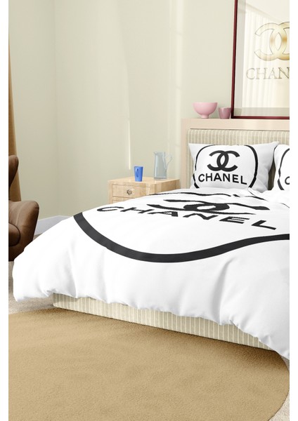 Nevresim Takımı Çift Kişilik Pamuklu Saten Kumaş 6 Parça 3D Dijital Baskı Duvet Cover Set Model No: fırsatları