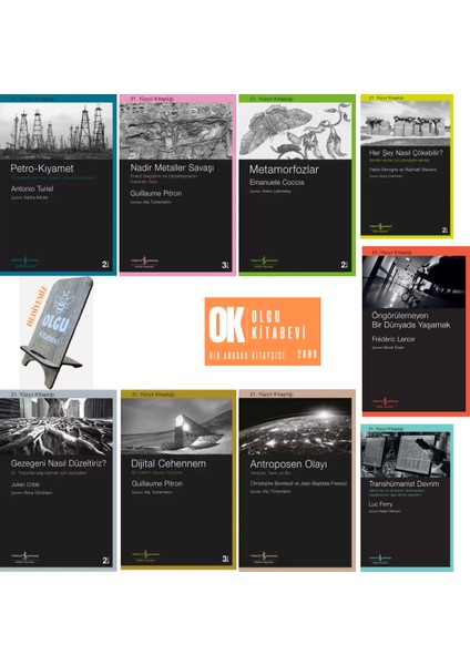 21.yüzyıl Kitaplığı / Antroposen Olayı – Metamorfozlar - Petro-Kıyamet / 9 Kitap Set (Telefon Tutucu Hediye)