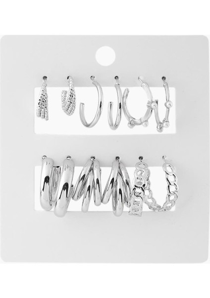 Bijuteri Set Küpe Silver