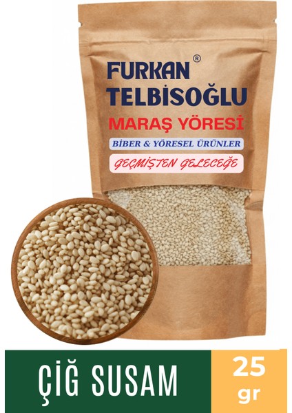 Çiğ Susam- ( Elenmiş, Katkısız,organik ) 25GR